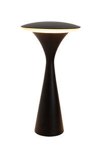 Kabellose Tischlampe Hello Space mit Akku in schwarz für den Innen- und Außenbereich
