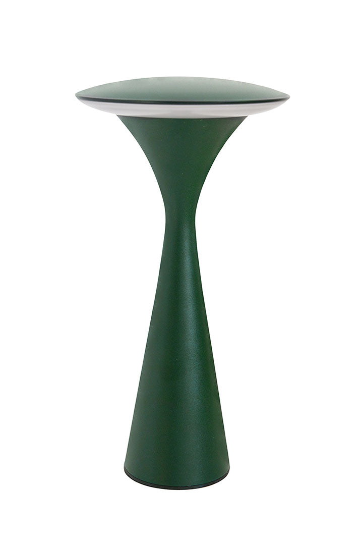 Kabellose Tischlampe Hello Space mit Akku in grün für den Innen- und Außenbereich