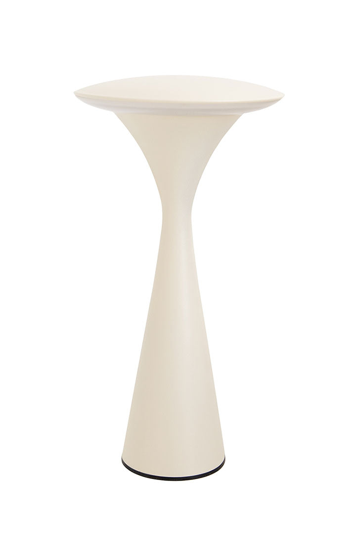 Kabellose Tischlampe Hello Space mit Akku in ivory für den Innen- und Außenbereich