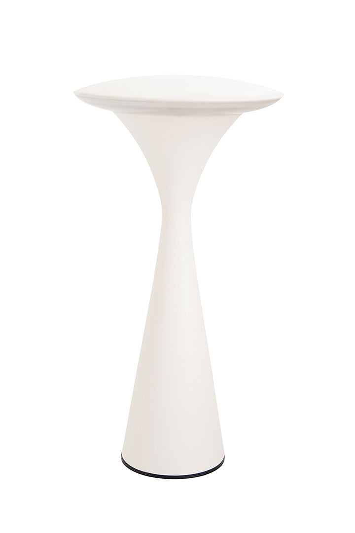 Kabellose Tischlampe Hello Space mit Akku in weiß für den Innen- und Außenbereich