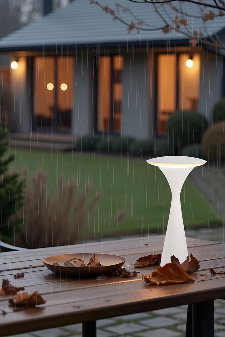 8 seasons design, Tischlampe, Akku, USB, kabellos, Innen, Außen