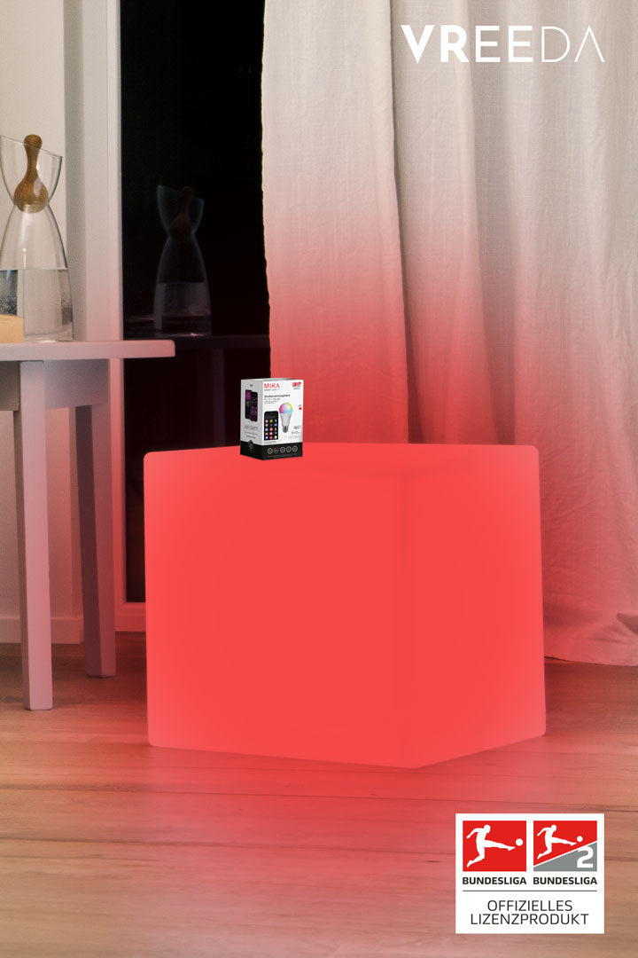 Leuchtwürfel Shining Cube inkl. MIKA Fußball-Licht