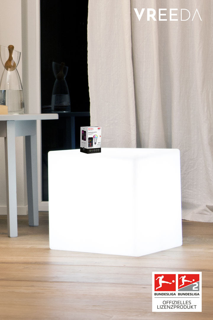 Leuchtwürfel Shining Cube inkl. MIKA Fußball-Licht