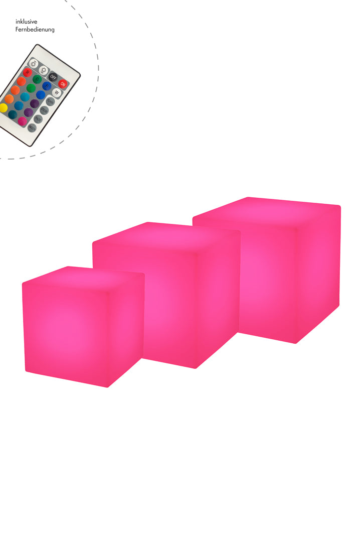 Shining Cube Set (1x 33 & 2x 43 cm)