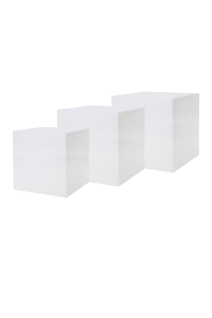 Leuchtwürfel-Set 3er Shining Cube (1x 33 & 2x 43 cm)