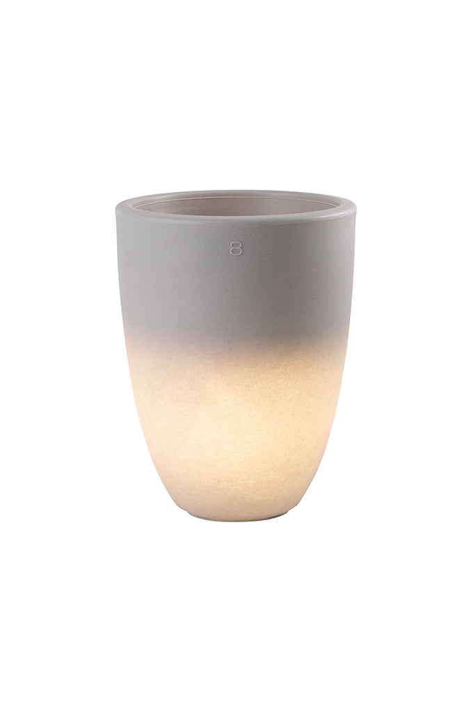 LED Blumentopf Shining Curvy Pot M