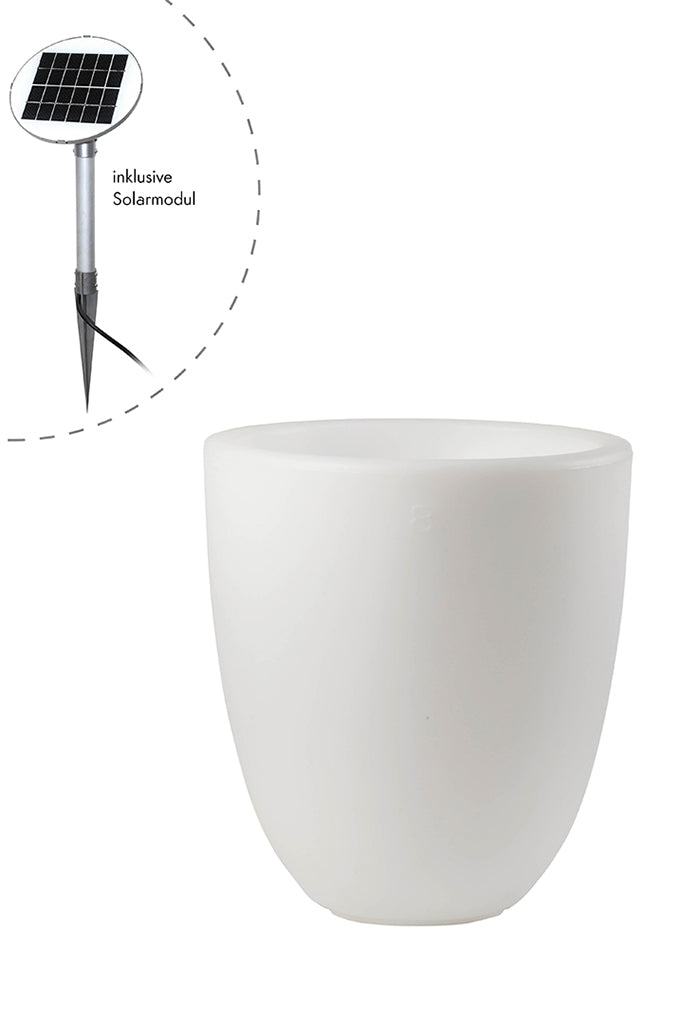 LED Blumentopf Shining Curvy Pot M
