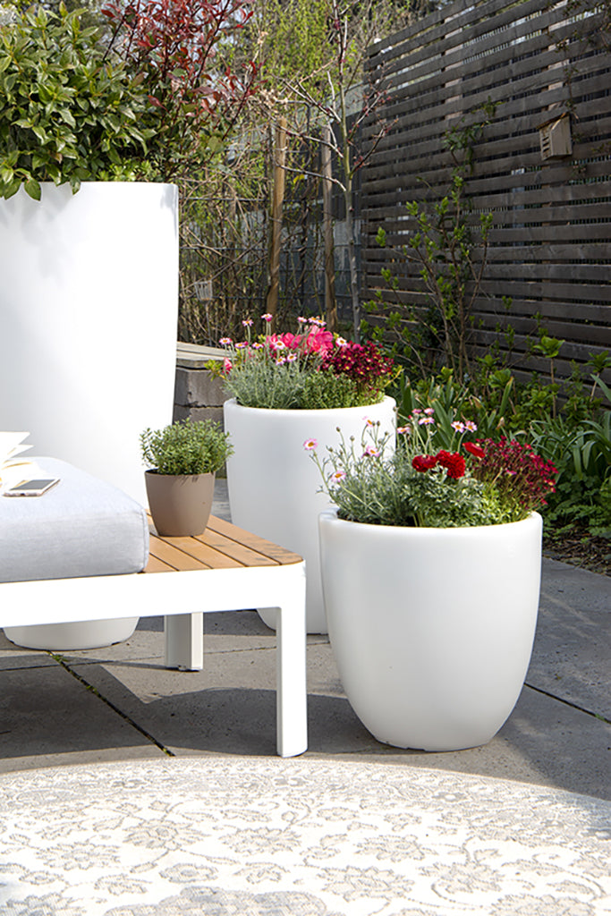 LED Blumentopf Shining Curvy Pot M