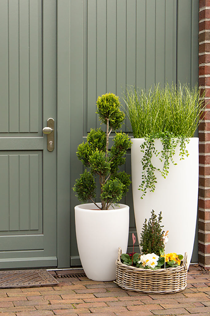 LED Blumentopf Shining Curvy Pot M