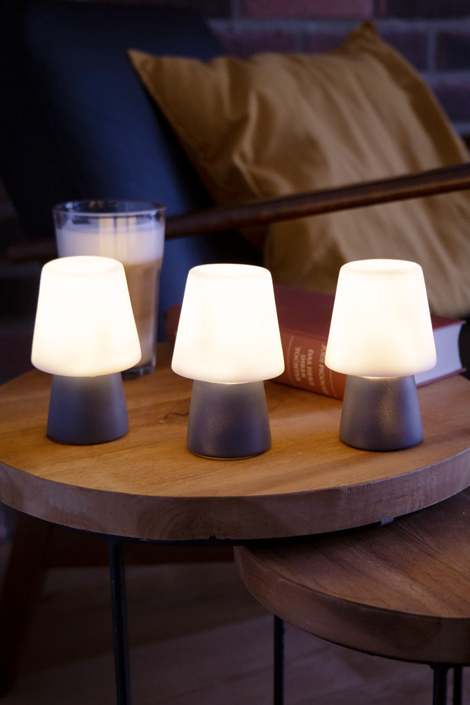 Table lamp set no. 1 Anthracite Trio Micro