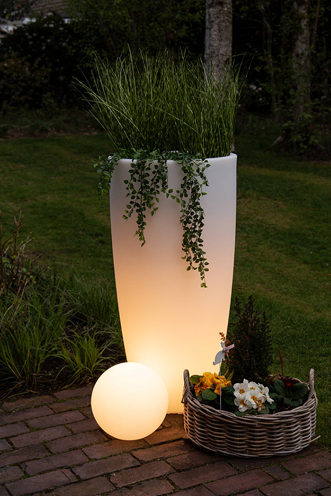 LED Blumentopf Shining Curvy Pot XL