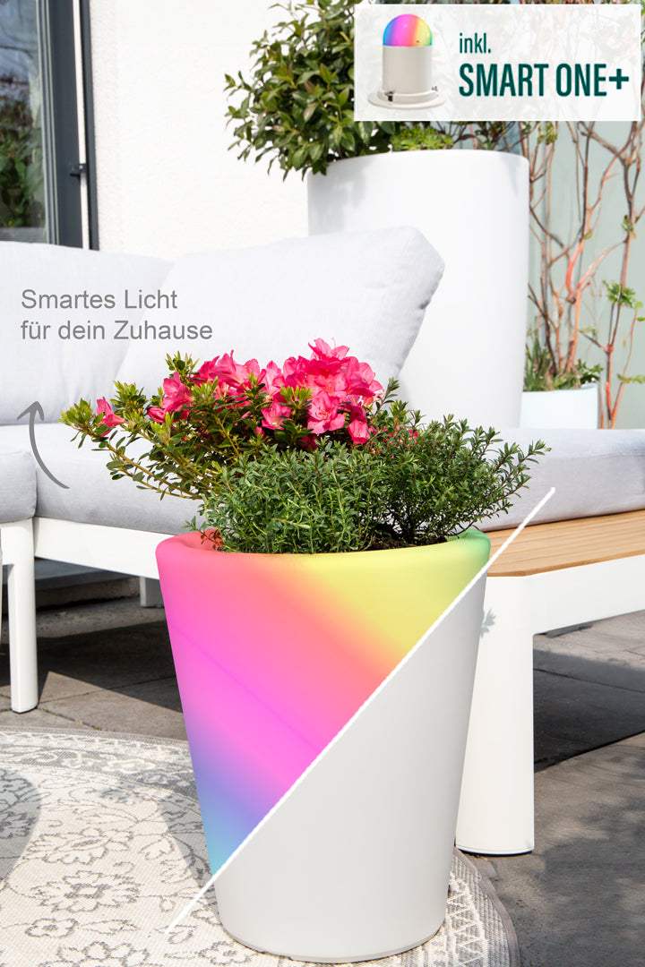 LED Blumentopf Shining Classic Pot S