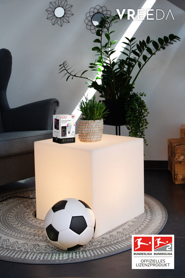 Leuchtwürfel Shining Cube inkl. MIKA Fußball-Licht