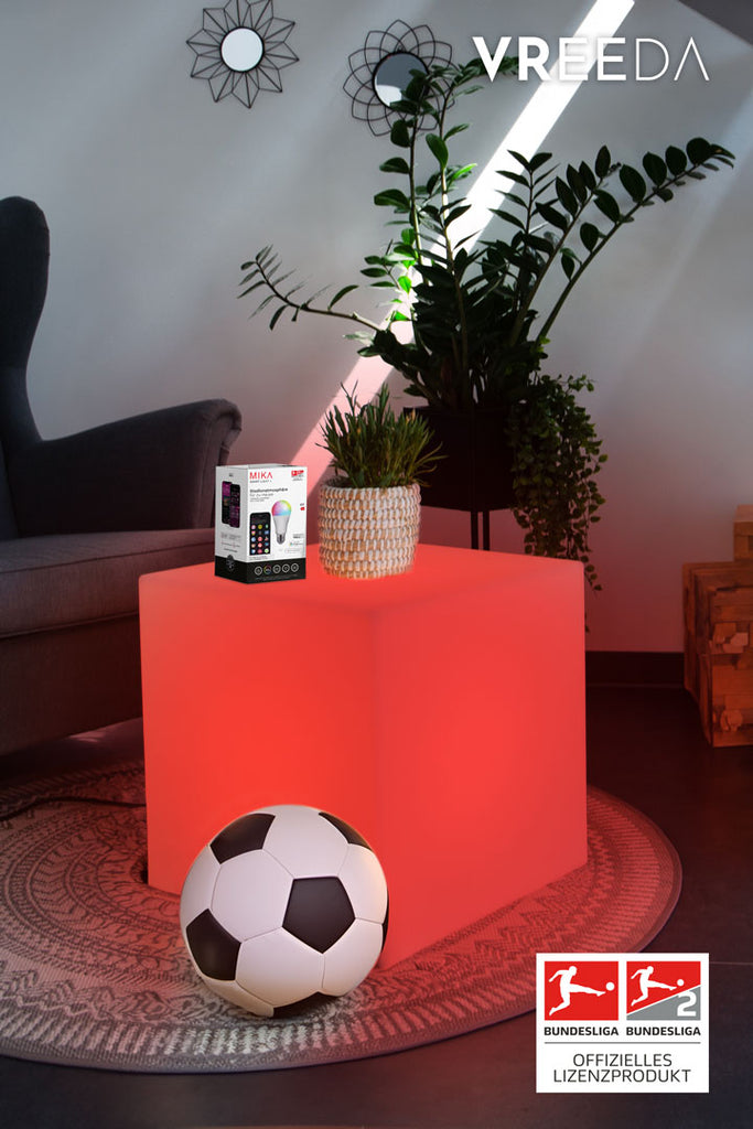 Leuchtwürfel Shining Cube inkl. MIKA Fußball-Licht