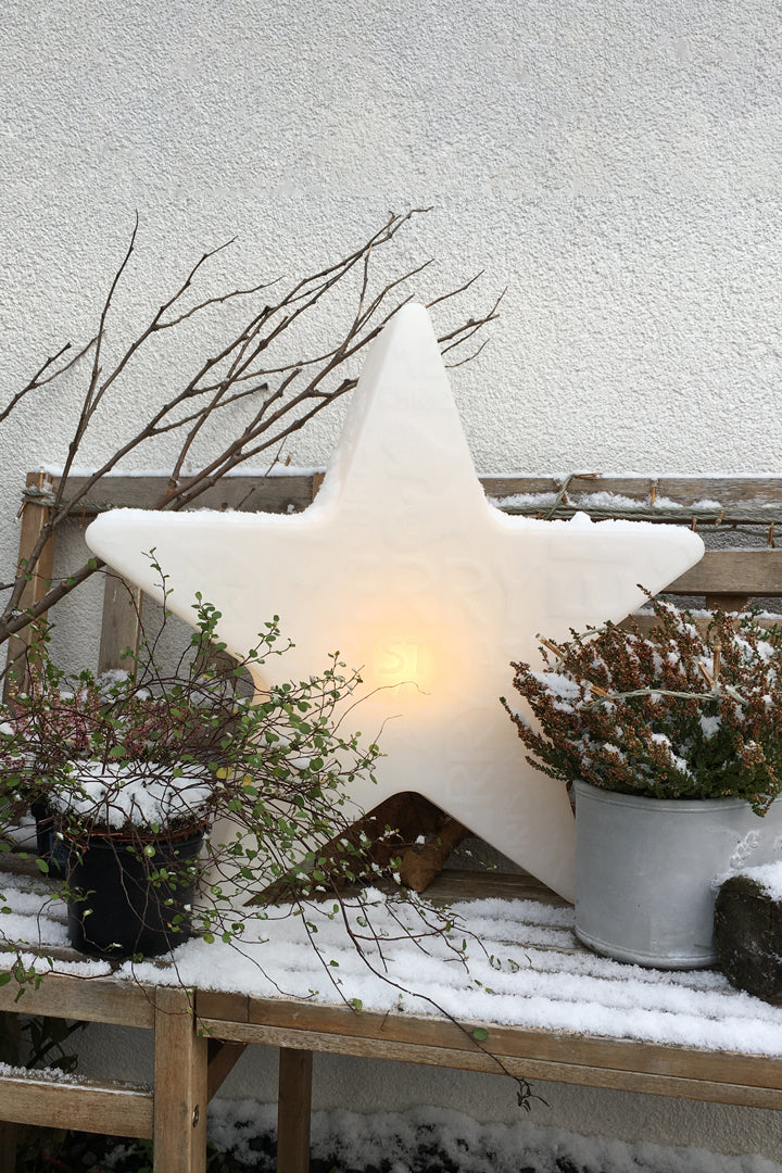 Dekoleuchte Shining Star 'Merry Christmas'